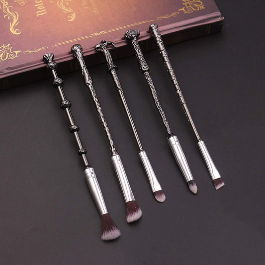 5Pcs Wand Makeup Brushes Set – Foundation, Blush, Concealer & Powder