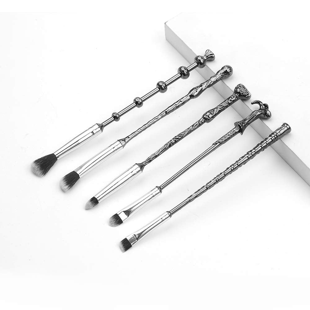 5Pcs Wand Makeup Brushes Set – Foundation, Blush, Concealer & Powder