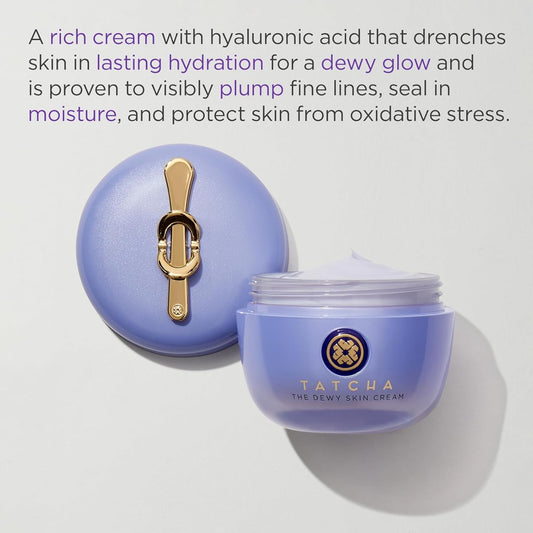 Tatcha | The Dewy Skin Cream | Rich Face Cream to Hydrate, Plump and Protect Dry and Combo Skin, 50 Ml | 1.7 Oz