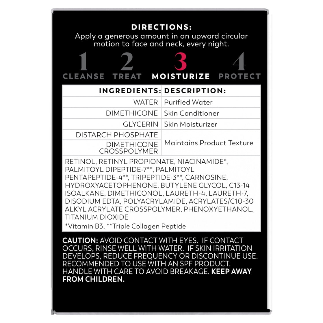 OLAY REGENERIST Retinol 24 Night Cream, Anti-Aging Moisturizer, Fragrance-Free, Non-Greasy, Triple Collagen Peptide