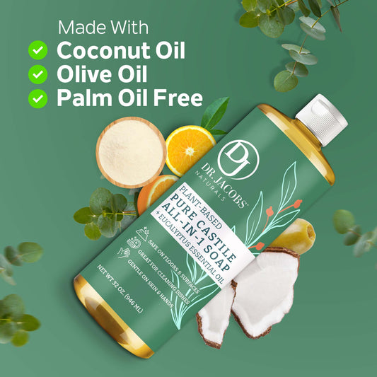 DJ Eucalyptus All in 1 Castile Soap - Thin Formula