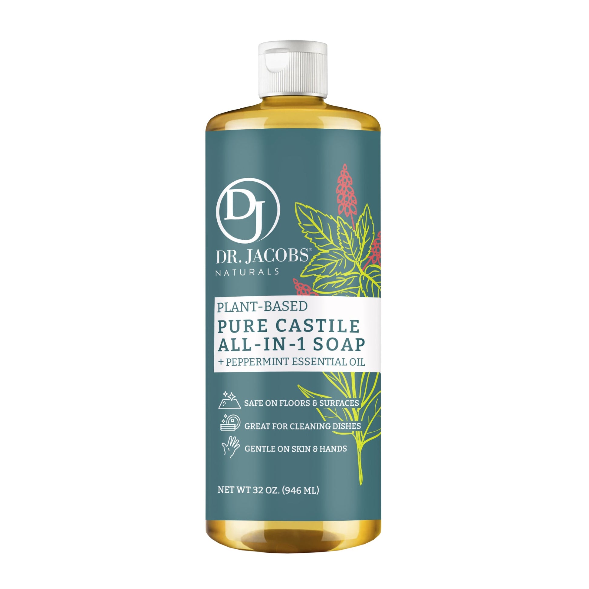 DJ Peppermint All in 1 Castile Soap - Thin Formula