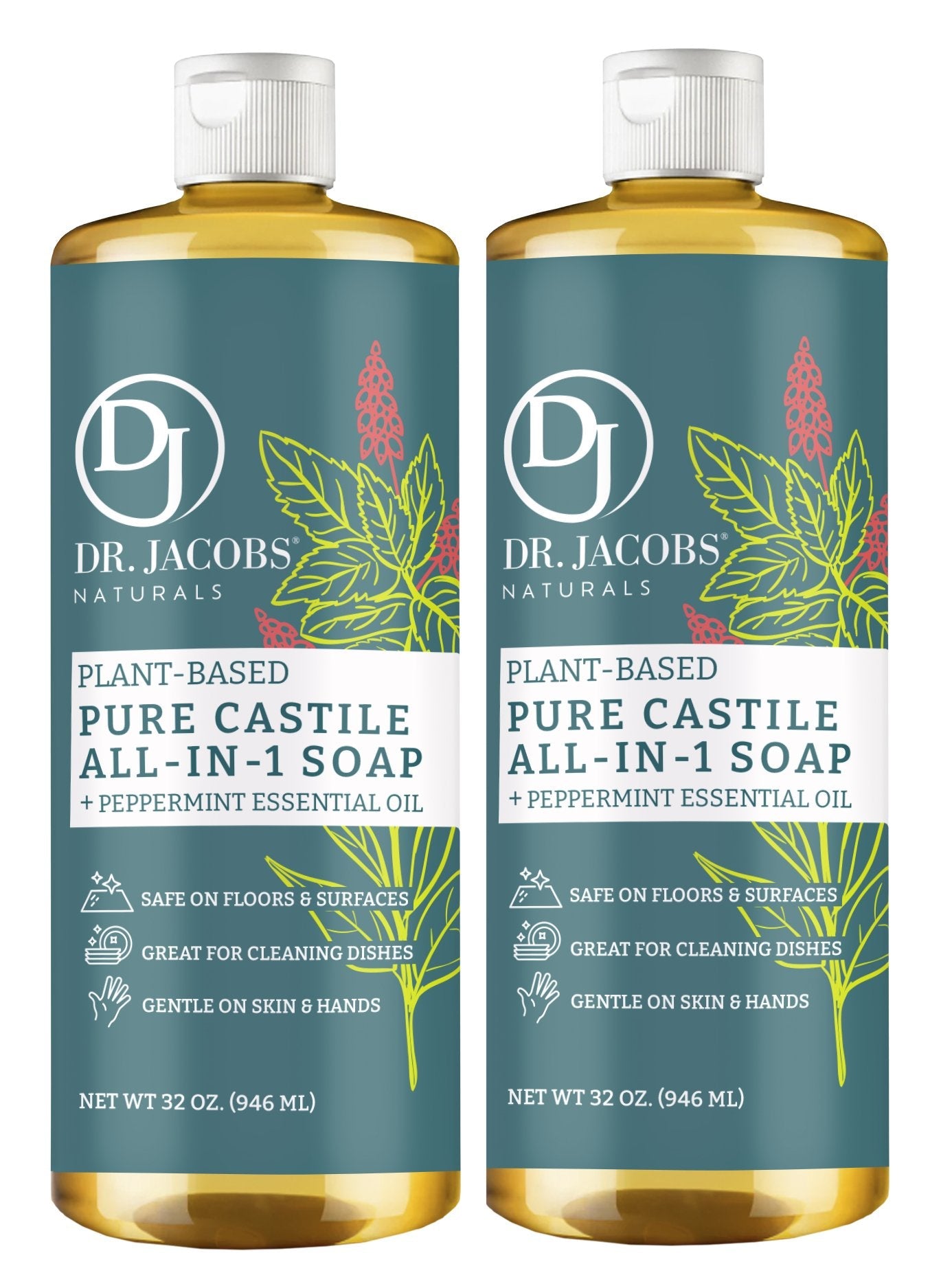 DJ Peppermint All in 1 Castile Soap - Thin Formula