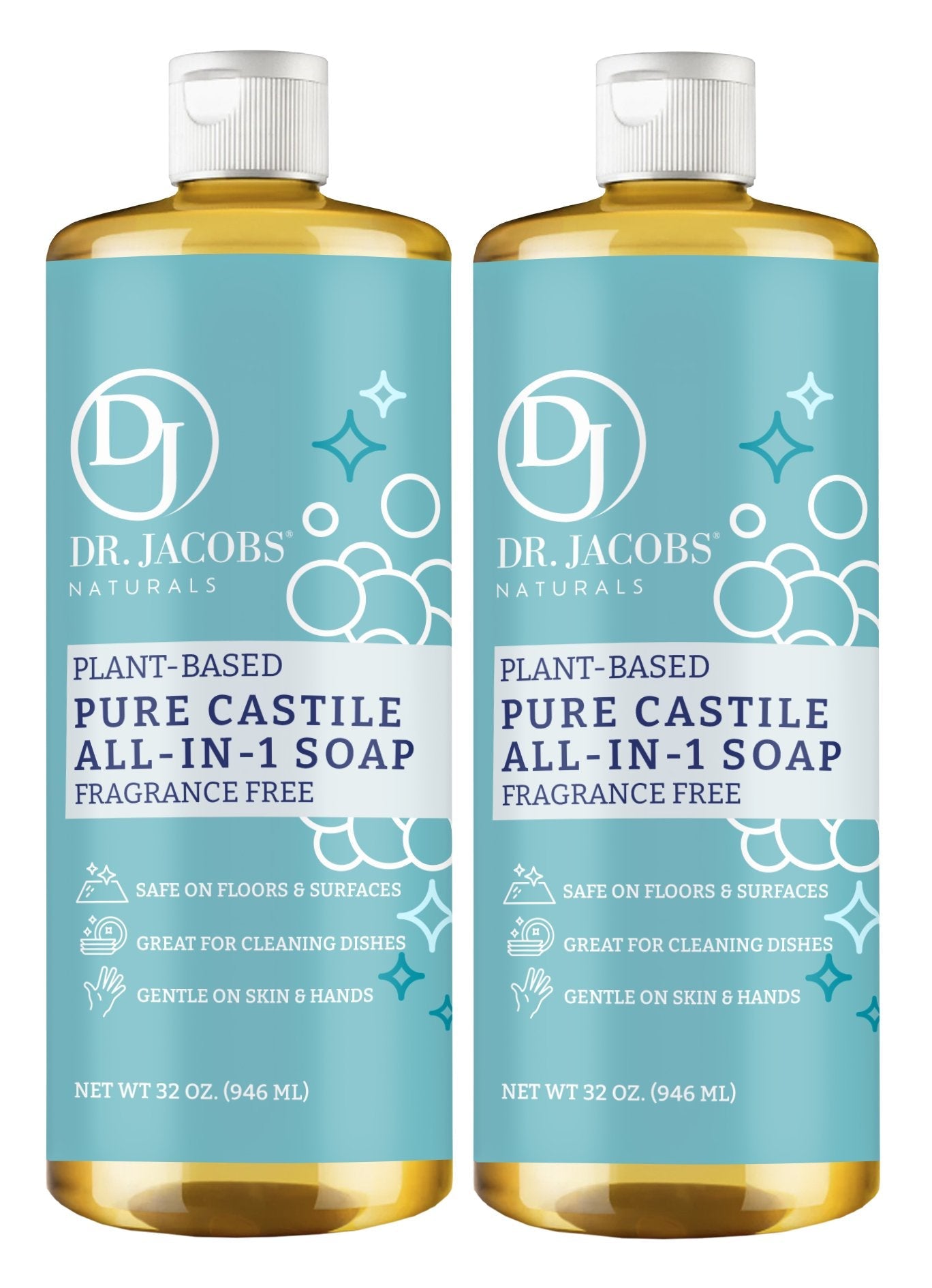DJ Unscented All in 1 Castile Soap - Thin Formula