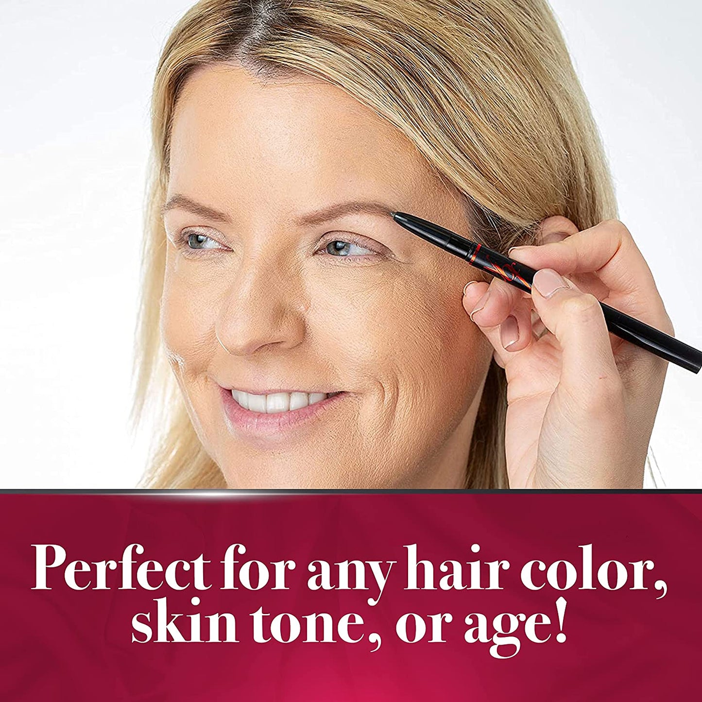 Beauty Eyebrow Pencil – Universal Taupe Automatic Brow Pencil with Spoolie (2 Pack)