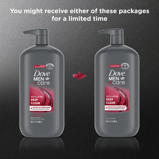 Exfoliating Deep Clean Face & Body Wash for Men – Citrus & Cedarwood, 30 oz