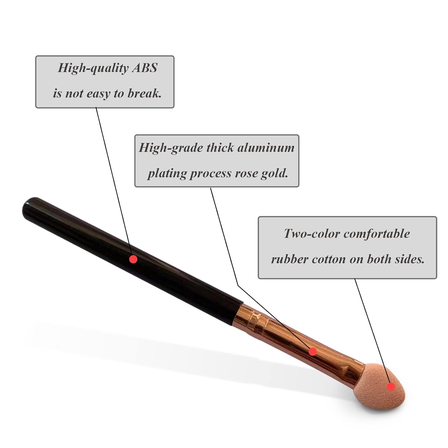 10-Piece Professional Makeup Brush Set – Double-Sided Sponge & Eyeshadow Applicators