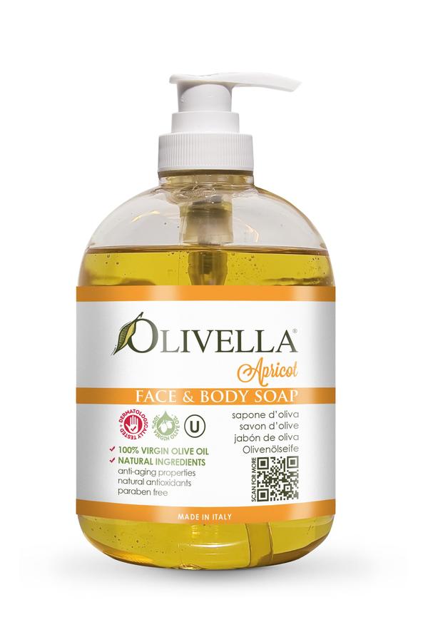 OLIVELLA Face & Body Liquid Soap Apricot