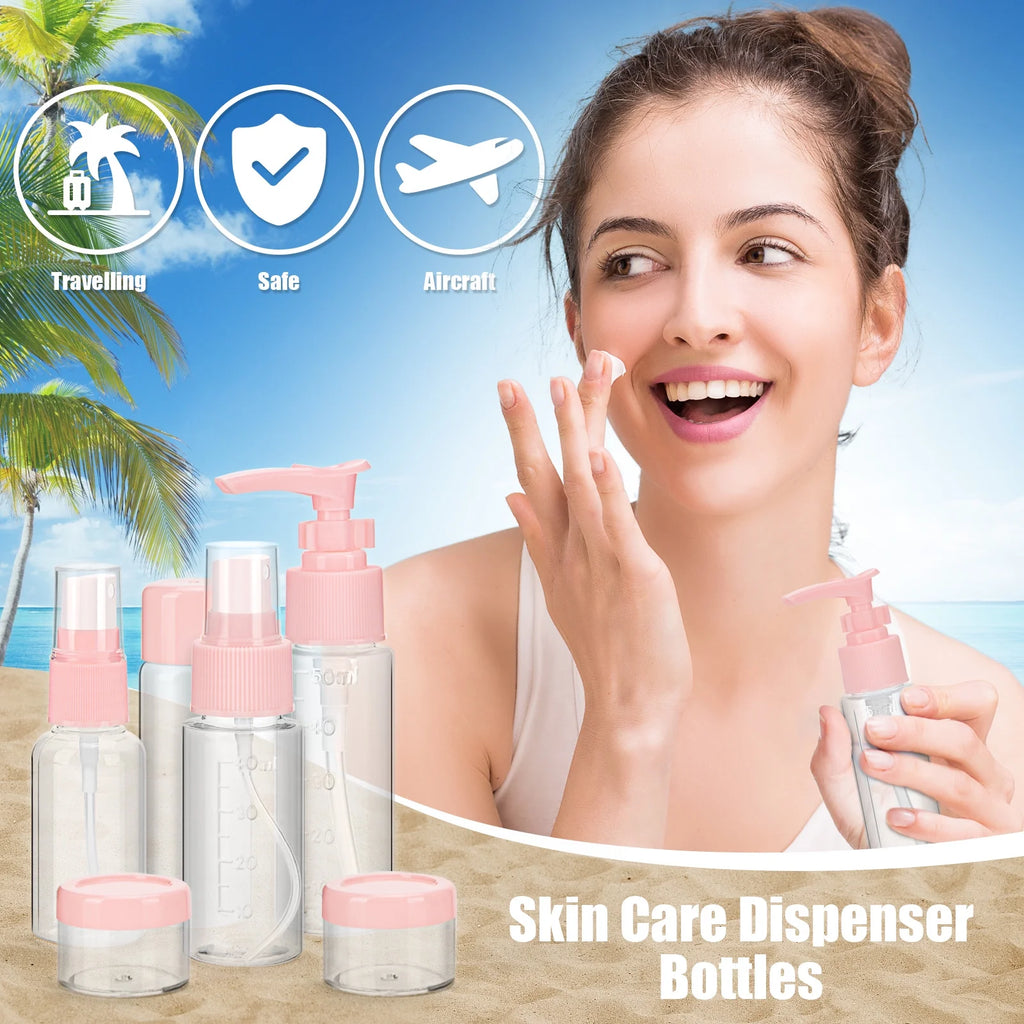 18-Piece Silicone Travel Bottles Set – BPA-Free, TSA-Approved for Toiletries