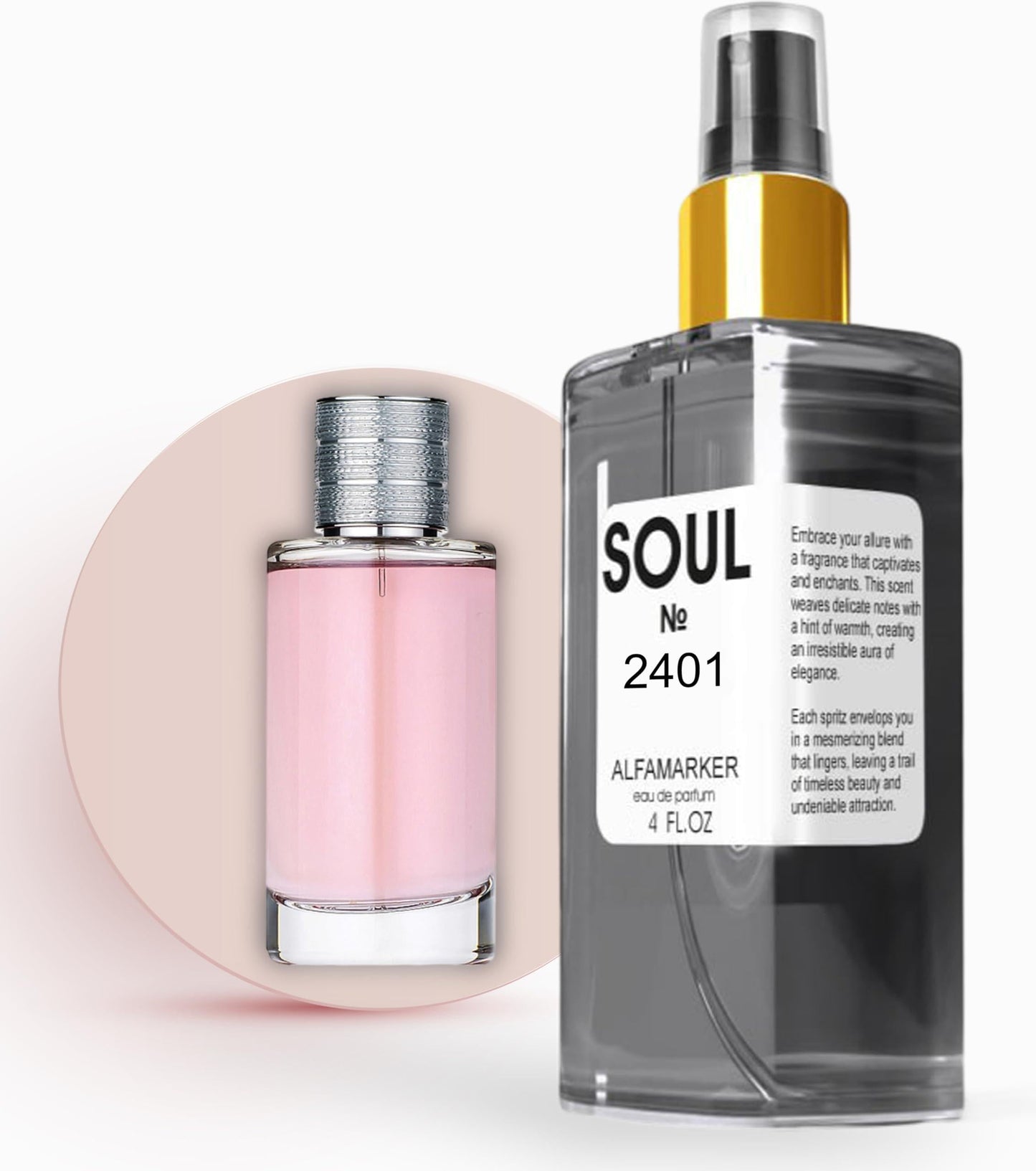 SOUL No. 2401 Impression of Joy Perfume for Women Women Eau De Parfum Spray 4.0 Fl Oz 120 Ml Long Lasting Fragrance Christmas Gifts for Women