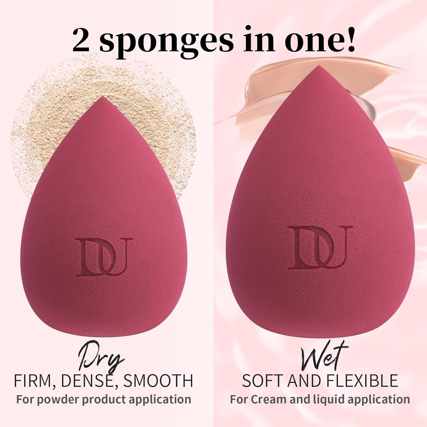 Makeup Blender Sponge – Streak-Free, Vegan & Cruelty-Free for Liquid & Creams
