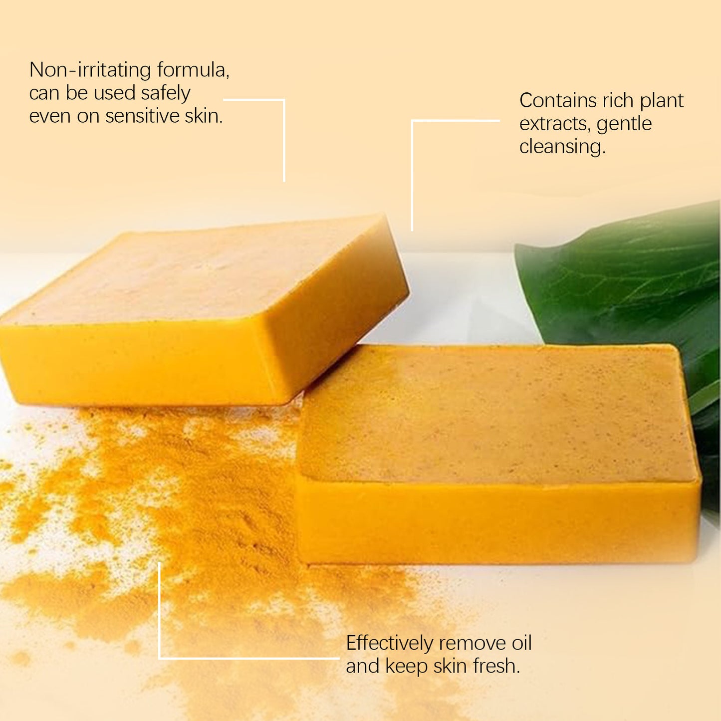 OUHOE  Lemon Turmeric Brightening Soap