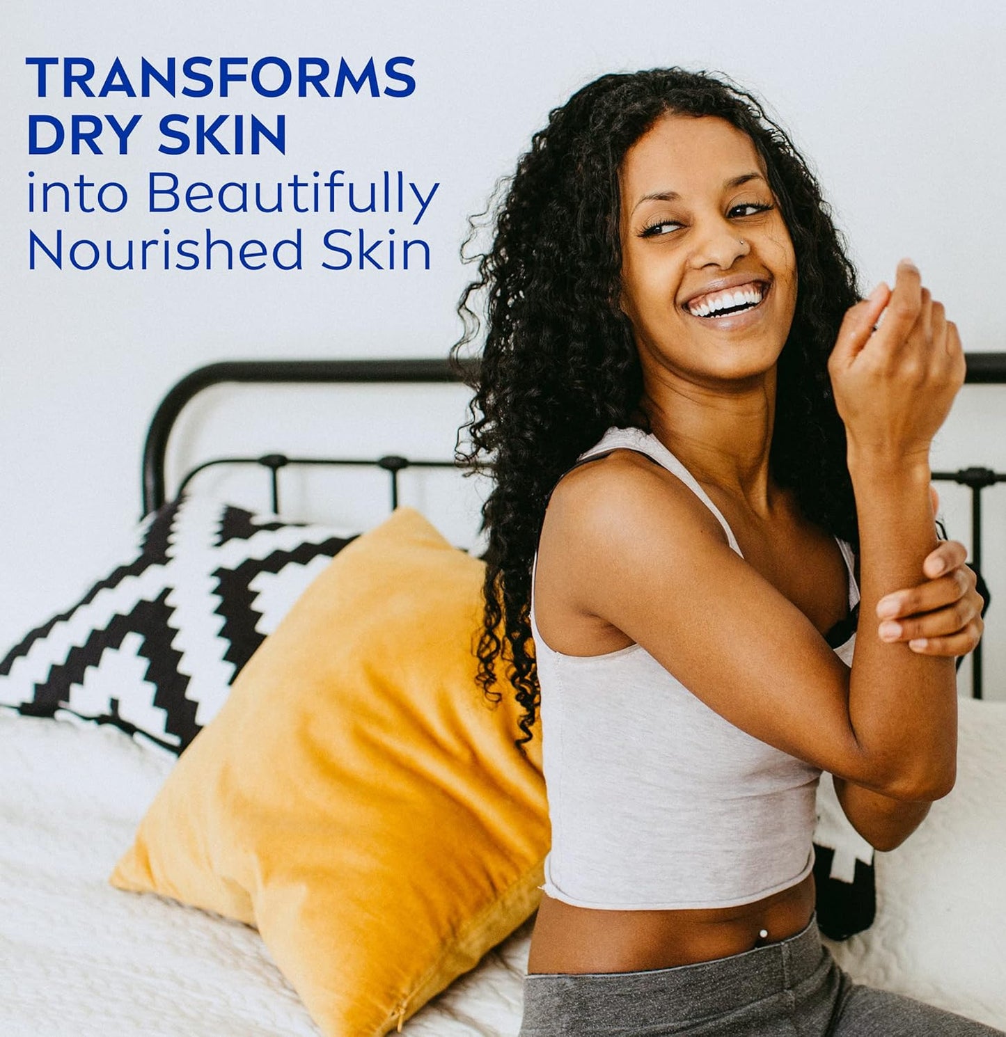 Oil Infused Vanilla and Almond Oil Body Lotion for Women, Fast-Absorbing and Non-Greasy Vanilla Scented Lotion Moisturizes for 48 Hours, 16.9 Fl Oz Pump Bottle, Pack of 3