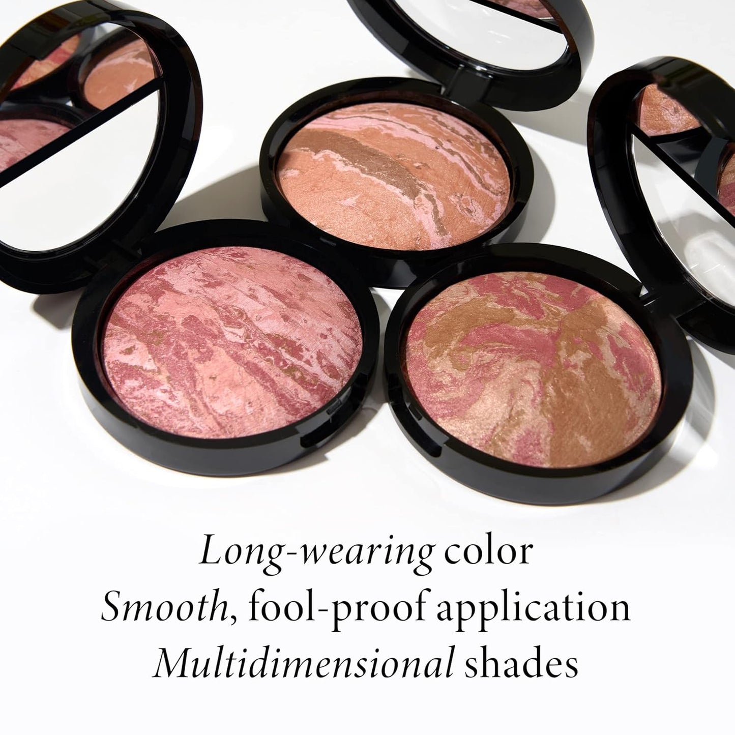 Baked Blush-N-Bronze Marbleized 2-In-1 Sculpting Bronzer Blush - Ginger Bronze - Contour Face with a Radiant Flush