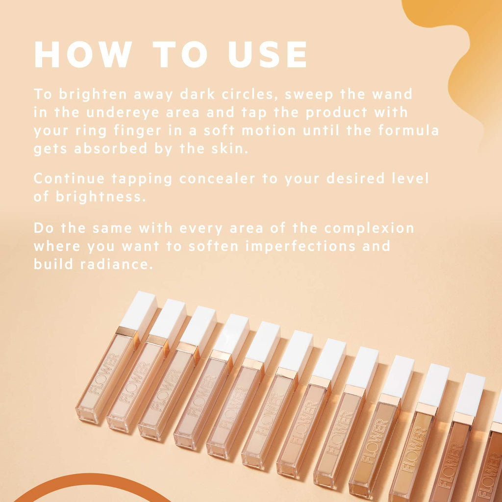 Drew Barrymore Light Illusion Concealer – Full Coverage, Crease-Proof (Deep)