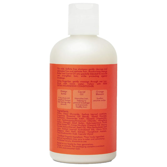 Extra-Nourishing Shampoo Hair Care for Kids Mango Carrot with Shea Butter 8 Oz