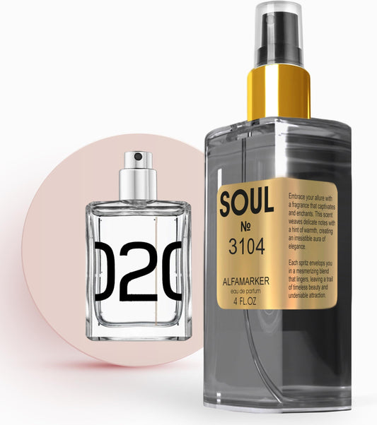 SOUL No. 3104 Impression of Molec. 02 Spray 4.0 Fl Oz 120 Ml Perfume for Women Women Eau De Parfum Long Lasting Fragrance