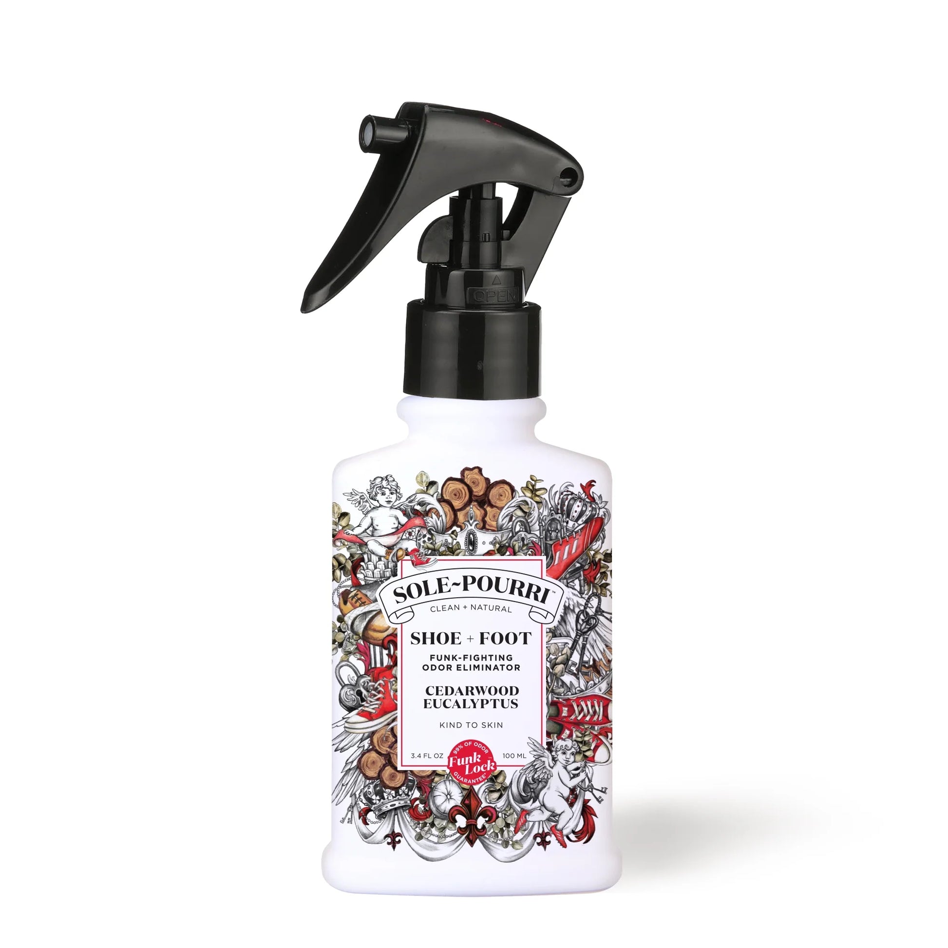 Cedarwood & Eucalyptus Foot Odor Refresher Spray – 3.4 oz for Shoes and Feet