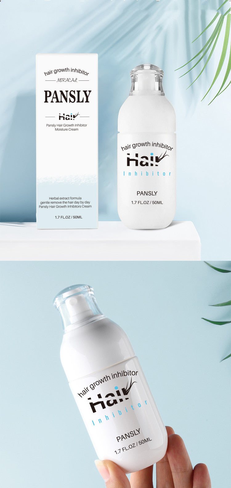 Pansly  Two-in-one Hair Removal Cream For Face And Body