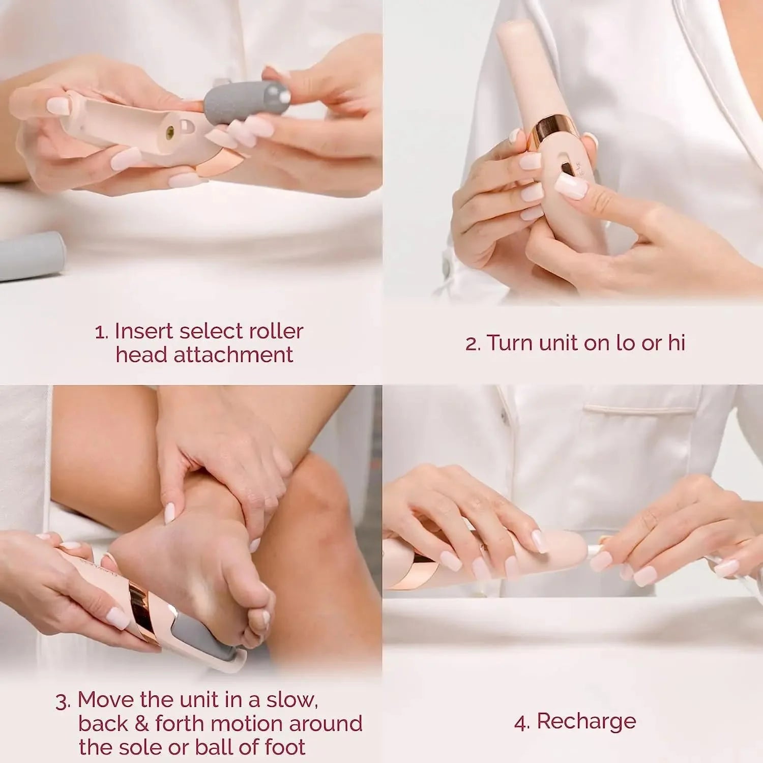 Pedicure Electronic Foot File – Callus & Hard Skin Remover, Foot Care Tool