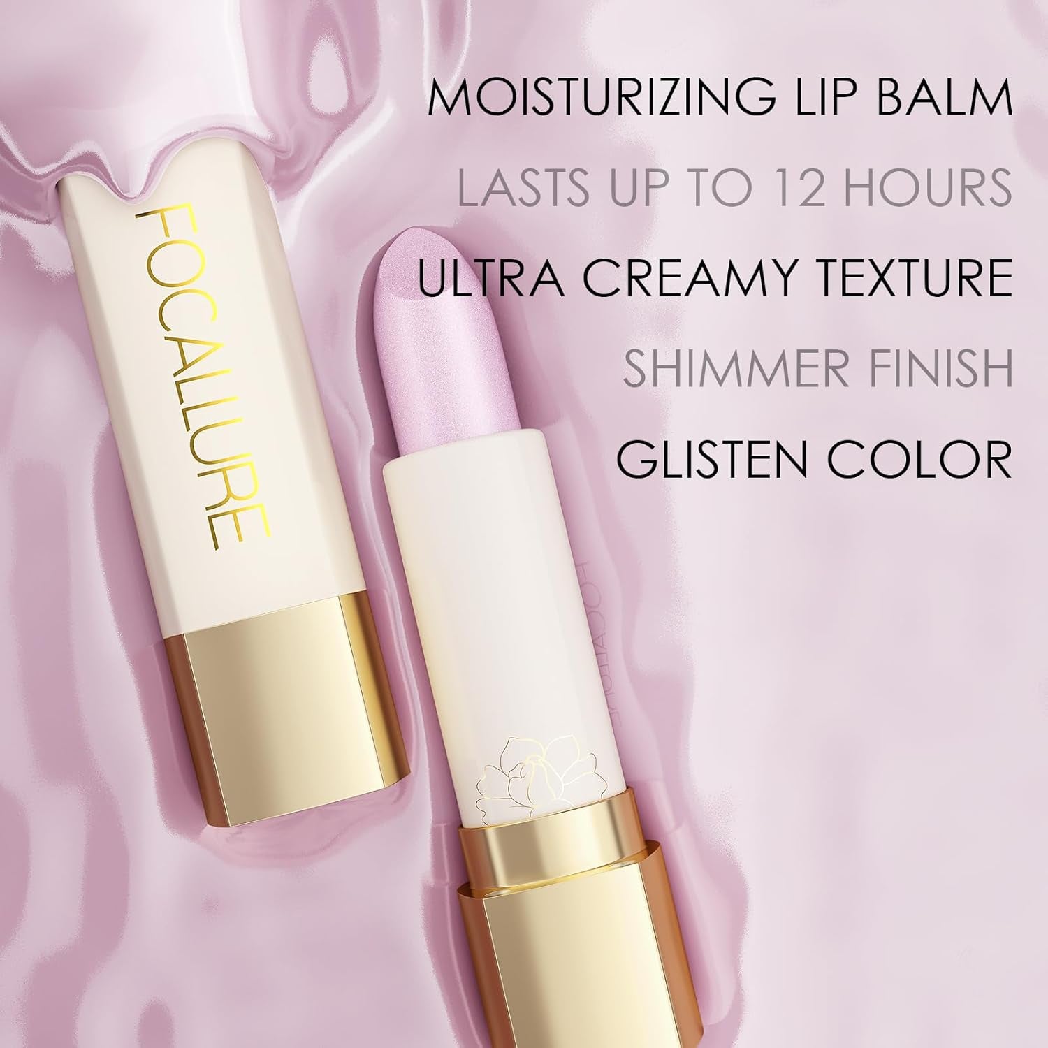 Moisturizing Shiny Lipstick,Pearl Shimmery Finish,Hydrating Tinted Lip Balm with Creamy Texture,Long Lasting High Pigmented Lip Stain,Guest from Sky