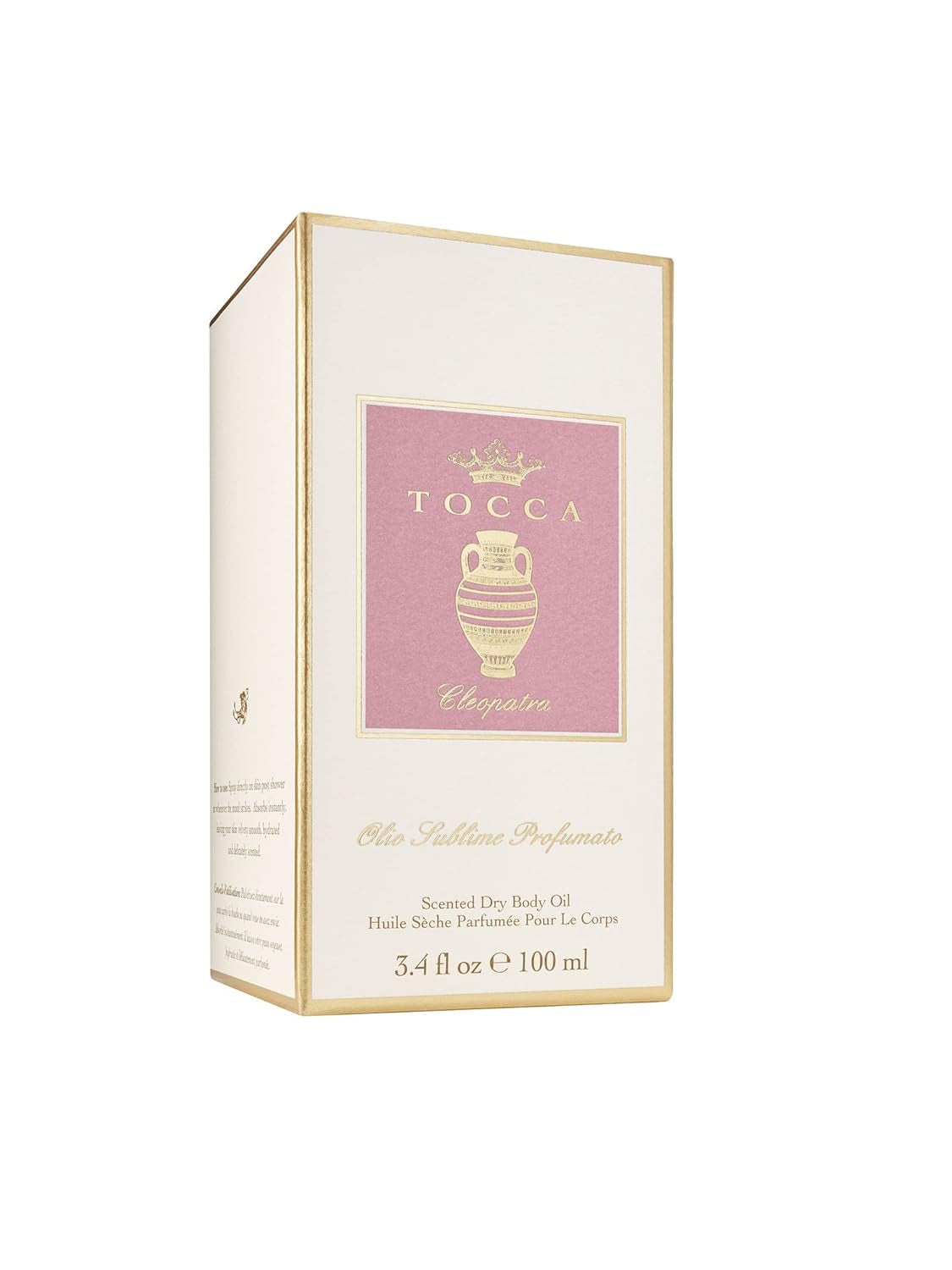 Cleopatra Scented Dry Body Oil, 3.4 Fl Oz - Olio Sublime Profumato Body Fragrance Featuring Grapefruit, Jasmine & Vanilla Musk