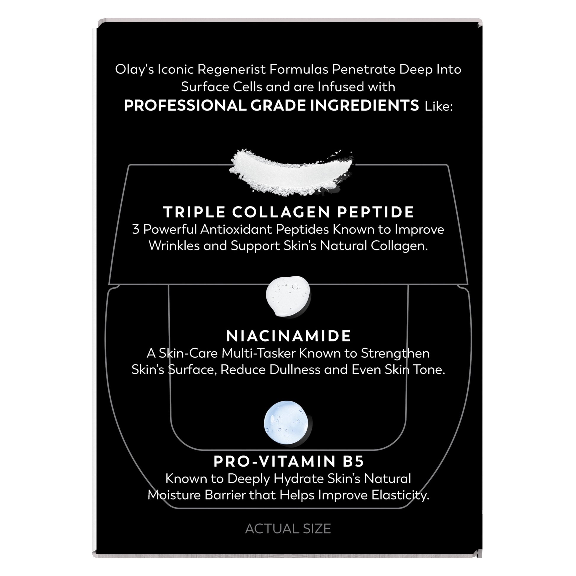 OLAY REGENERIST Anti-Aging Face Cream, Hydrating, Anti-Wrinkle, Firming Moisturizer, Fragrance Free, Skin Care with Triple Collagen Peptide & Niacinamide