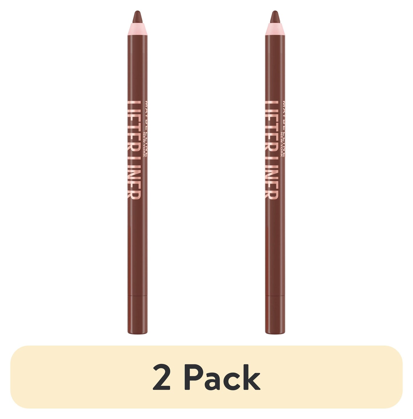 (2 Pack) Lifter Liner Lip Liner with Hyaluronic Acid - Cross the Line | 0.04 Oz Each | Hydrating & Long-Lasting