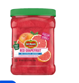 2 Pack - Del Monte No Sugar Added Red Grapefruit - 52 oz