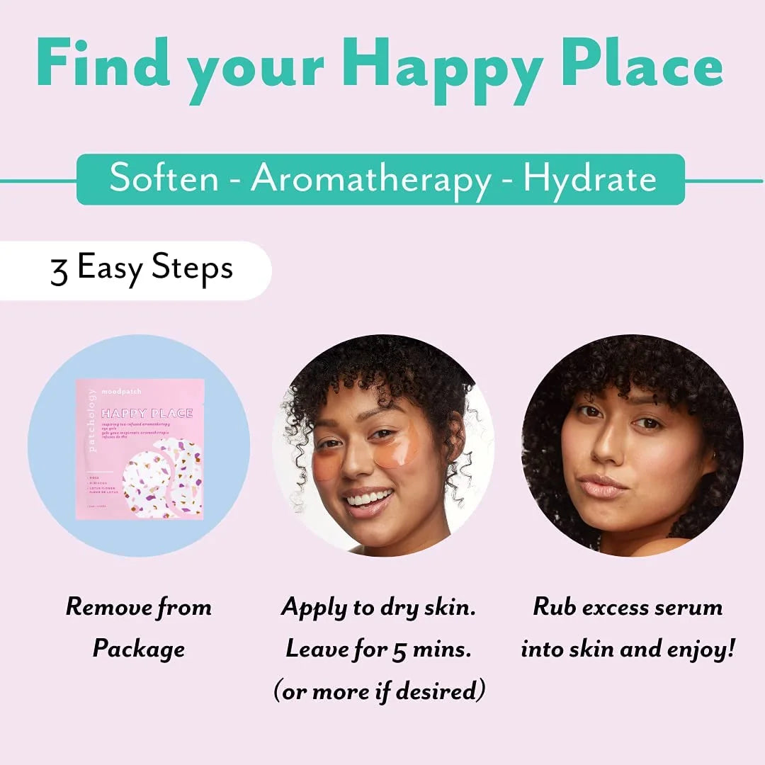 Moodpatch Happy Place Eye Gels – Under-Eye Mask for Puffiness & Wrinkle Reduction