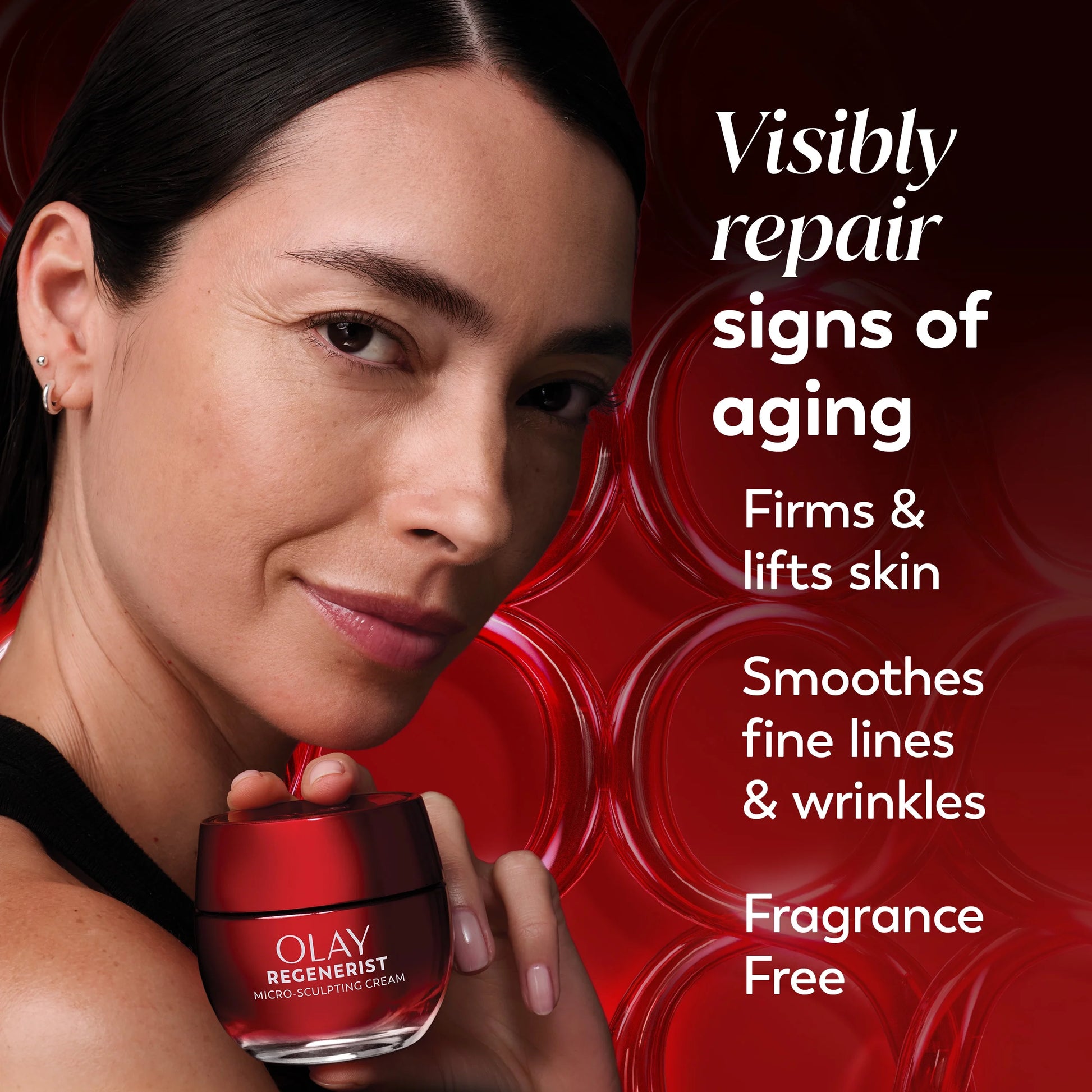 OLAY REGENERIST Anti-Aging Face Cream, Hydrating, Anti-Wrinkle, Firming Moisturizer, Fragrance Free, Skin Care with Triple Collagen Peptide & Niacinamide