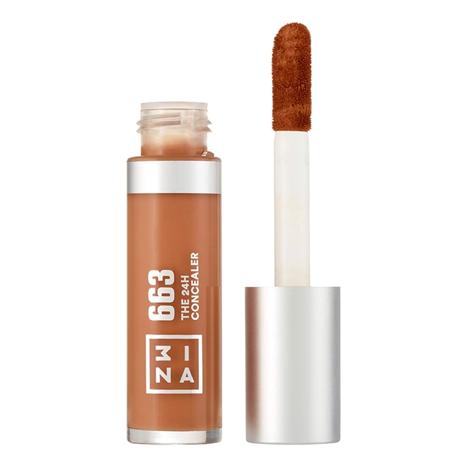 the 24H Concealer 663 - Brightening, Color Correcting Concealer for a Natural, Poreless Finish - Lightweight, Buildable, Creamy Formula - Thick Applicator for a Smooth, Easy Blend - 0.15 Oz
