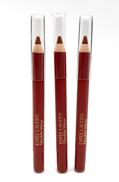 3 pcs Estee Lauder Double Wear Stay in Place Lip Pencil ~ 15 Blush ~ 0.04oz each