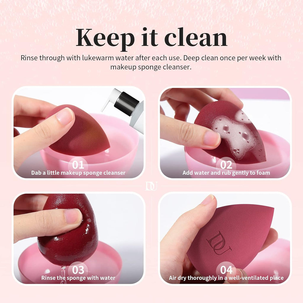 Makeup Blender Sponge – Streak-Free, Vegan & Cruelty-Free for Liquid & Creams