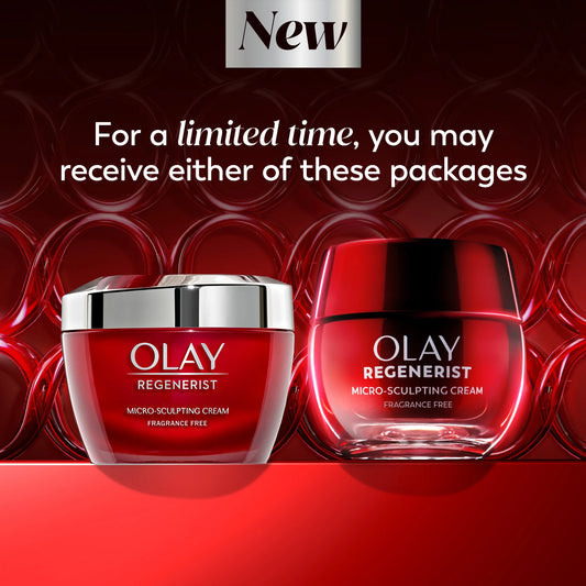 OLAY REGENERIST Anti-Aging Face Cream, Hydrating, Anti-Wrinkle, Firming Moisturizer, Fragrance Free, Skin Care with Triple Collagen Peptide & Niacinamide