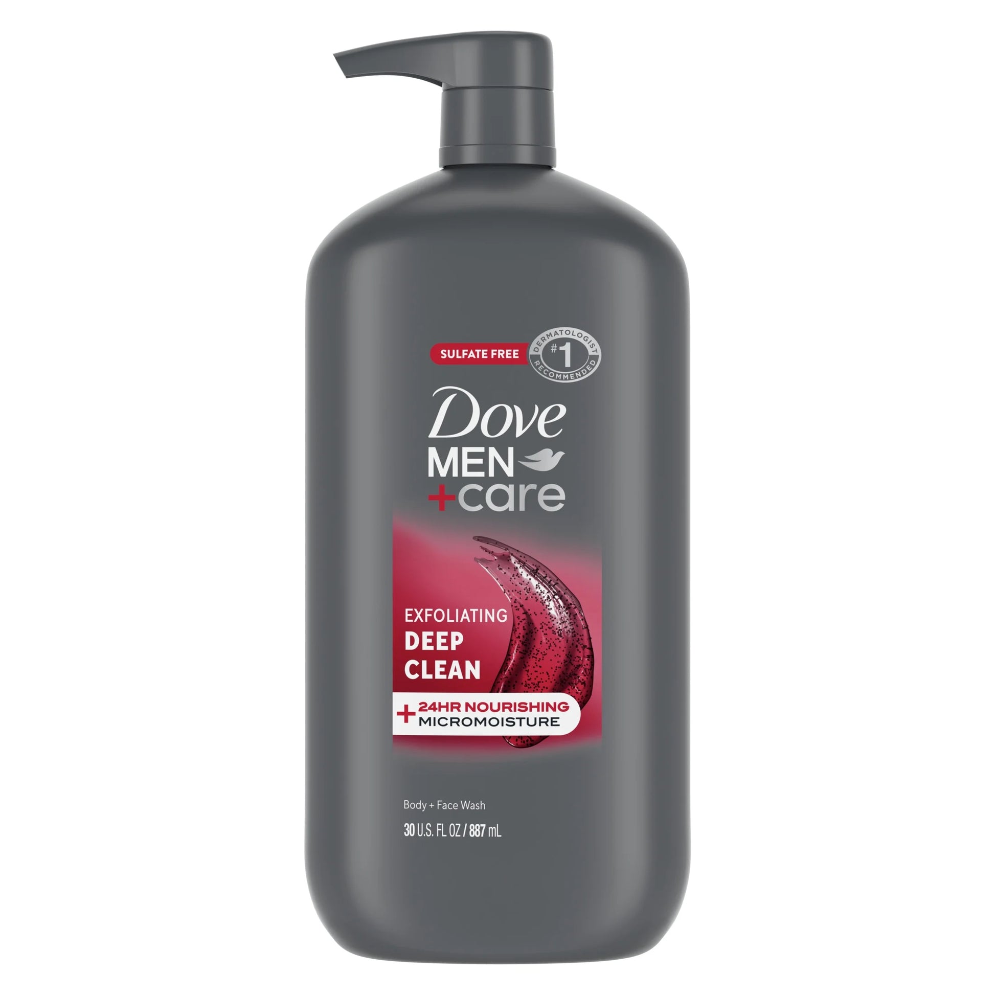 Exfoliating Deep Clean Face & Body Wash for Men – Citrus & Cedarwood, 30 oz