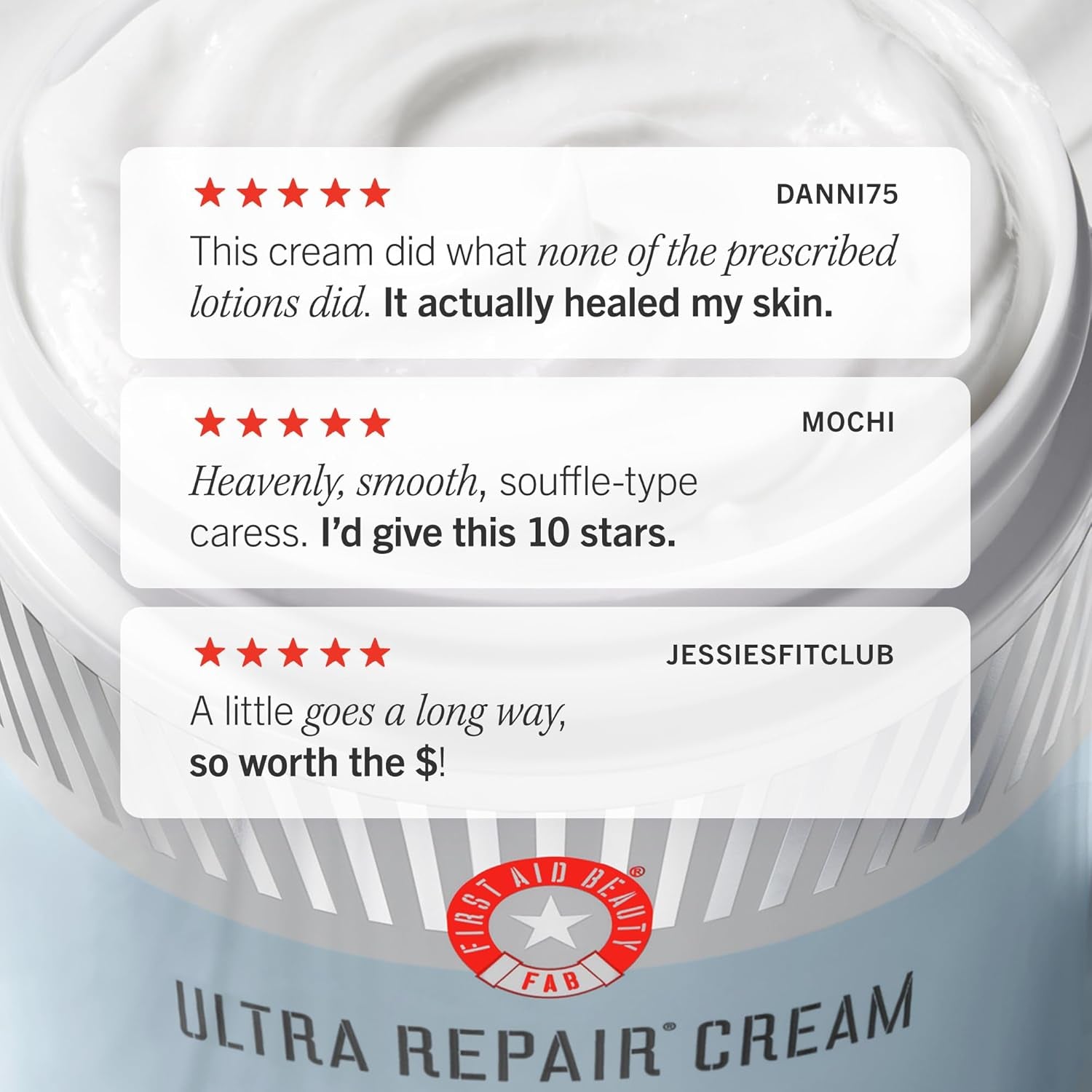 Ultra Repair Cream Intense Hydration Moisturiser for Face and Body – Rich Whipped Texture for Immediate Skin Hydration, 170.1G