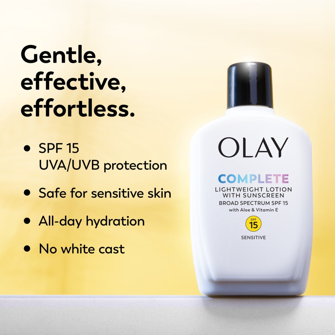 Olay Skin Care Complete Daily Facial Moisturizer for Sensitive Skin, SPF 15 Sun Protection, 6 oz