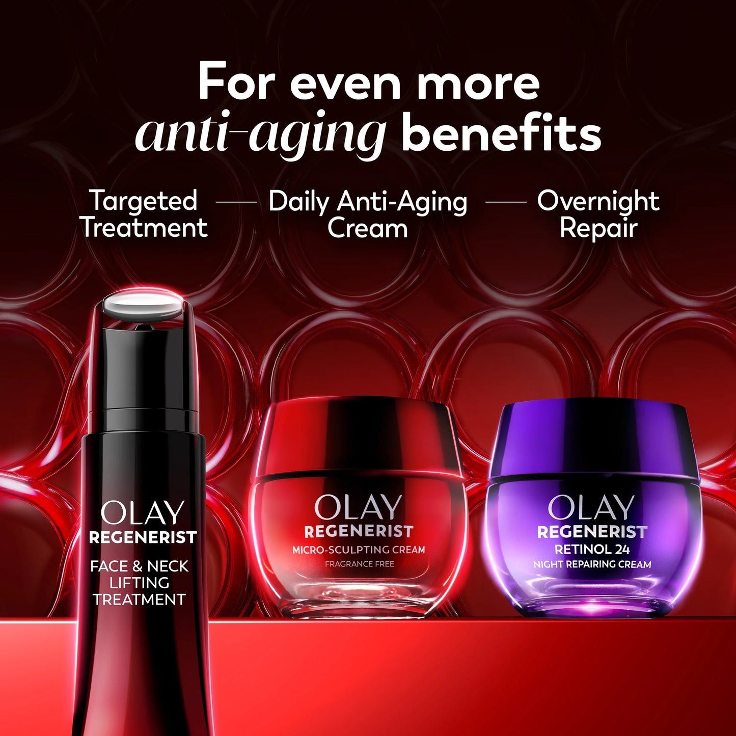 OLAY REGENERIST Anti-Aging Face Cream, Hydrating, Anti-Wrinkle, Firming Moisturizer, Fragrance Free, Skin Care with Triple Collagen Peptide & Niacinamide