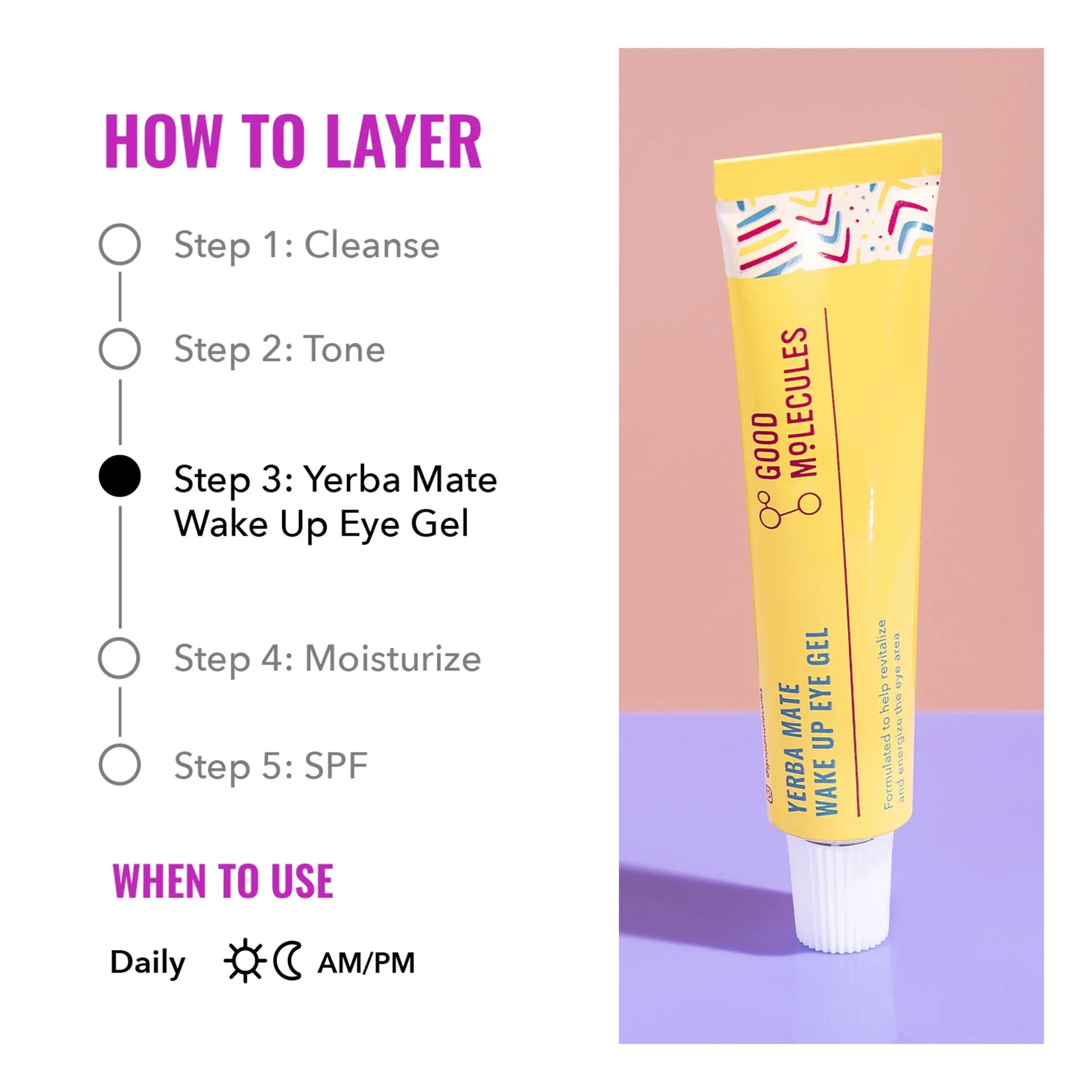 Yerba Mate Wake-Up Eye Gel – 0.5 fl oz for Revitalizing & Refreshing the Under-Eyes