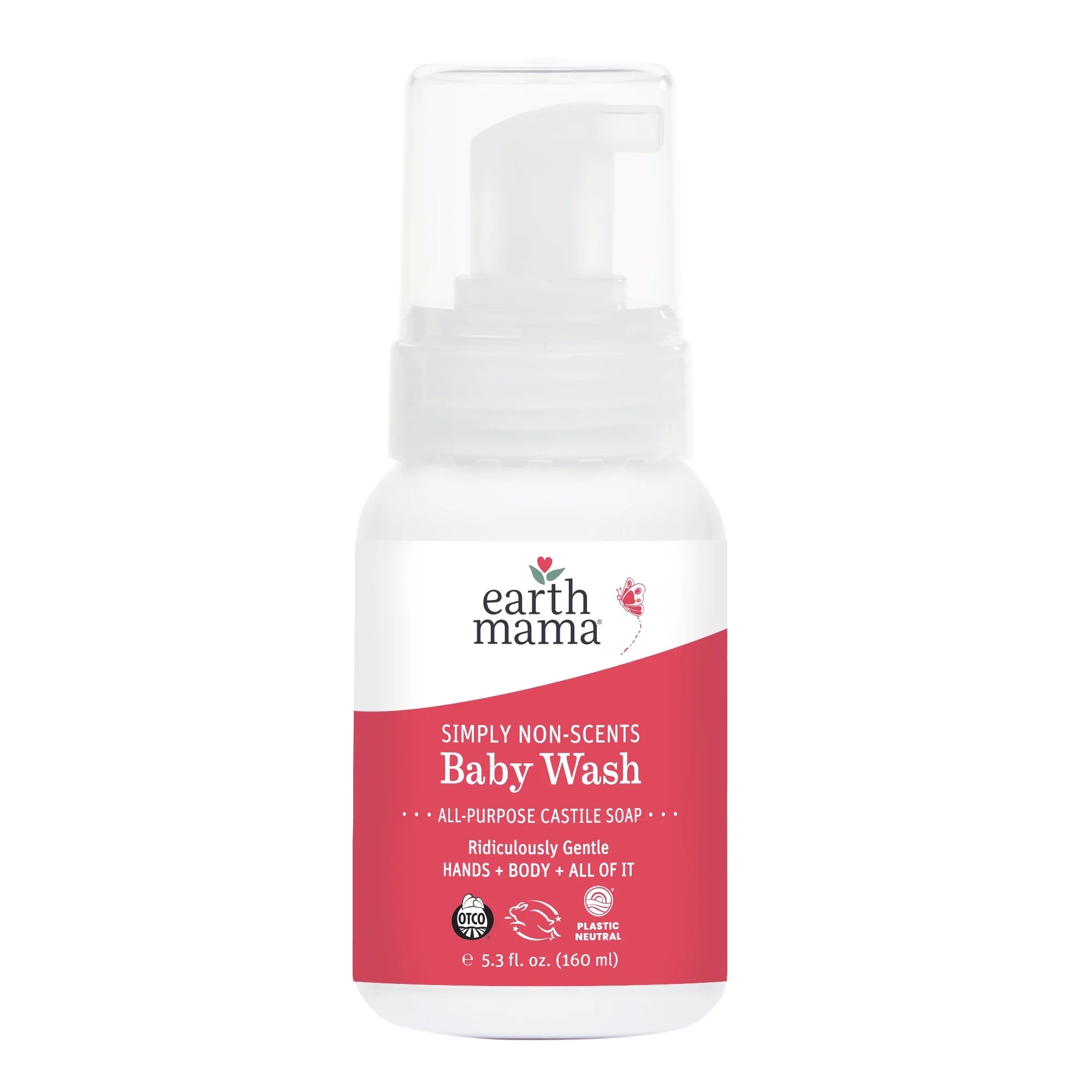Organics Simply Non-Scents Baby Wash – Unscented, Gentle for Sensitive Skin, Newborn & Child – 5.3 oz