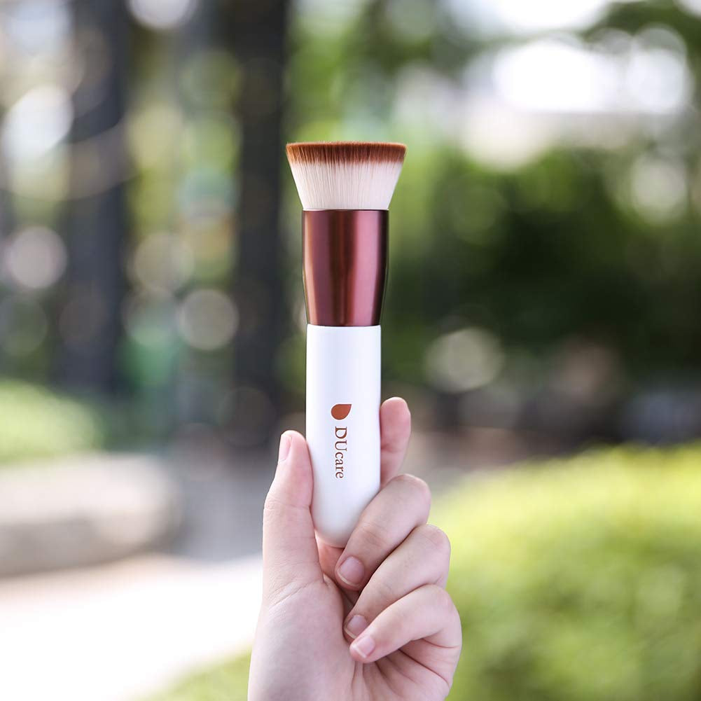 Foundation Brush 3Pcs  Flat Top Kabuki Brush Synthetic Professional Makeup Brushes Liquid Blending Mineral Powder Buffing Stippling
