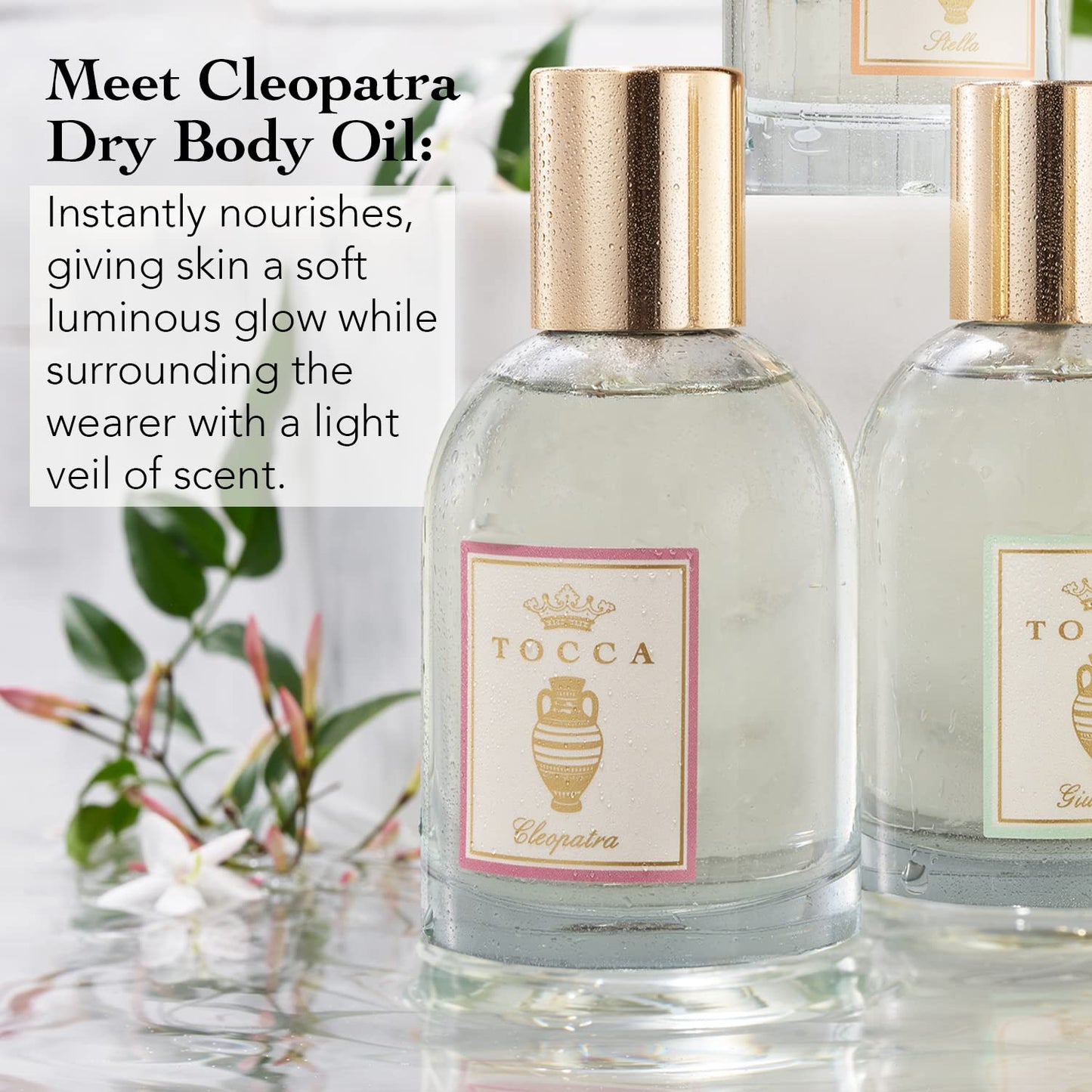 Cleopatra Scented Dry Body Oil, 3.4 Fl Oz - Olio Sublime Profumato Body Fragrance Featuring Grapefruit, Jasmine & Vanilla Musk