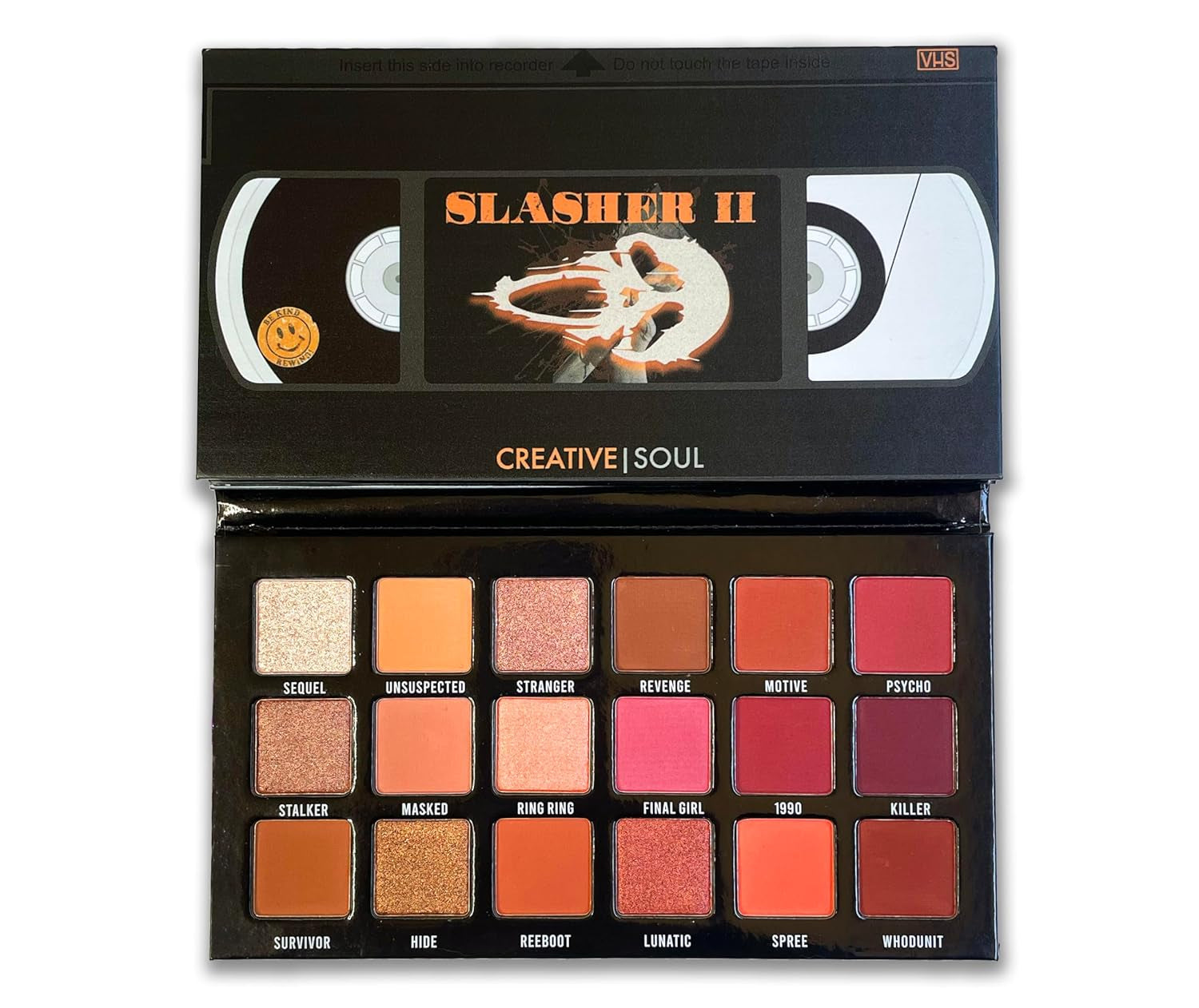 Slasher II Eyeshadow Palette, Horror Movie Neutral Eyeshadow Palette, Blendable & High Pigment Mauve Eye Shadow, Scary Movie Inspired Makeup, Goth Makeup