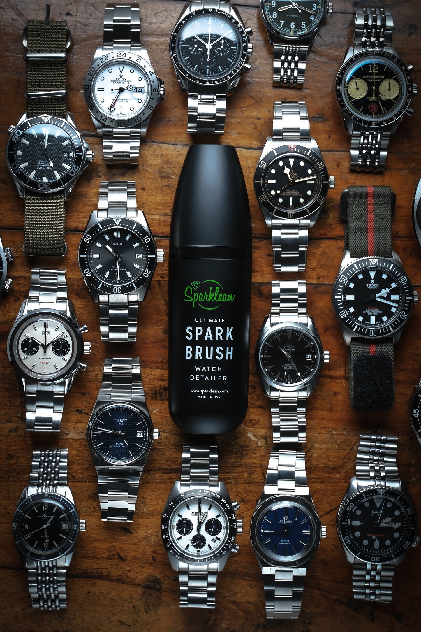 SparkBrush Soft-Bristle Jewelry & Watch Cleaning Brush