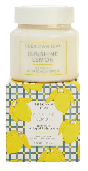 Beekman 1802 Pure Goat Milk Whipped Body Cream -8 oz ~ Sunshine Lemon