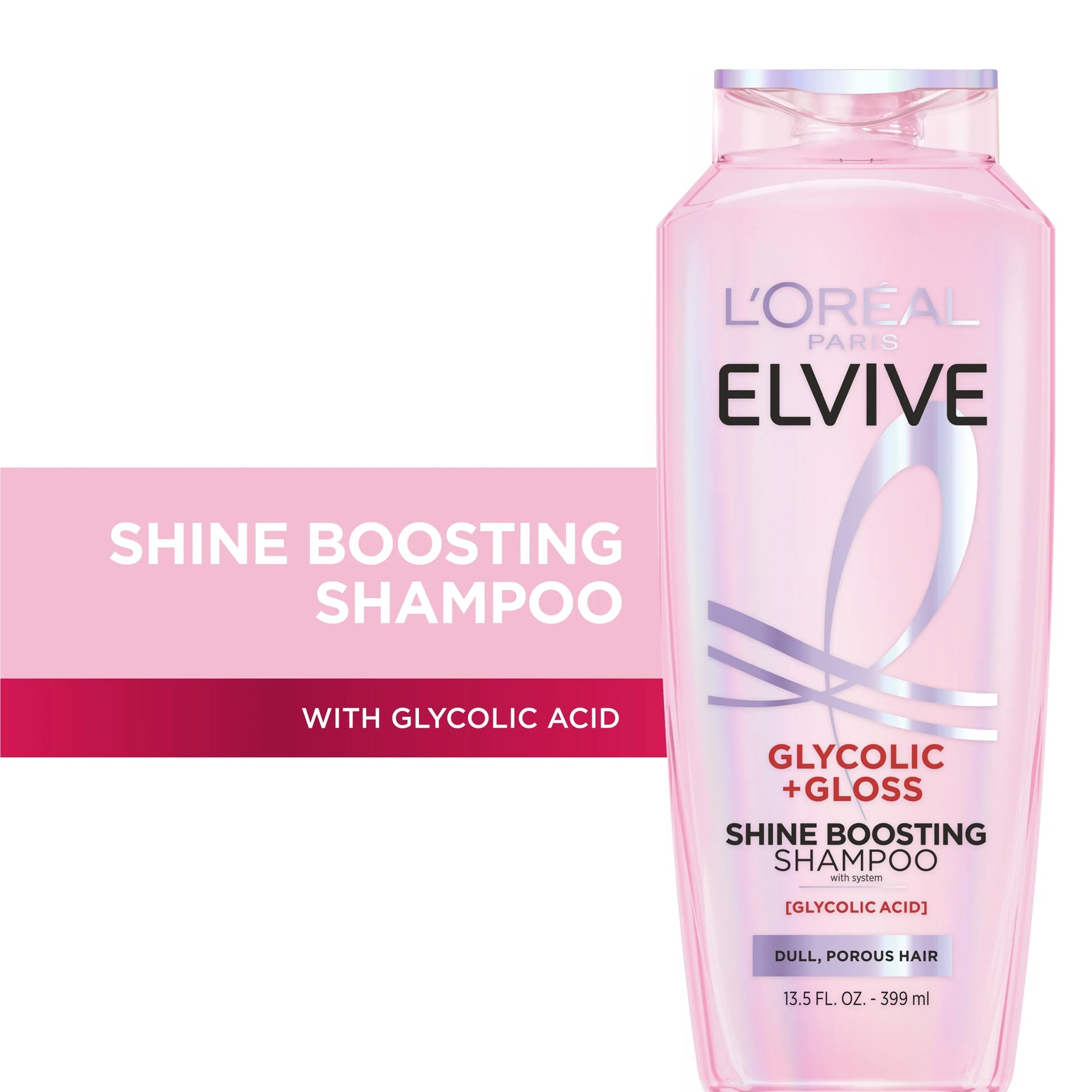 Elvive Glycolic Gloss Shine Enhancing Shampoo, 13.5 Fl Oz