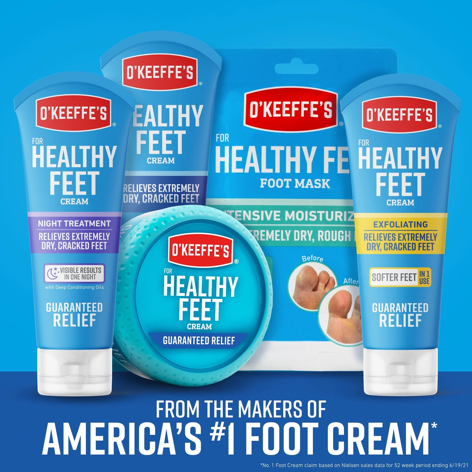 Healthy Feet Pain-Relieving Foot Cream with Lidocaine – 3 oz Tube