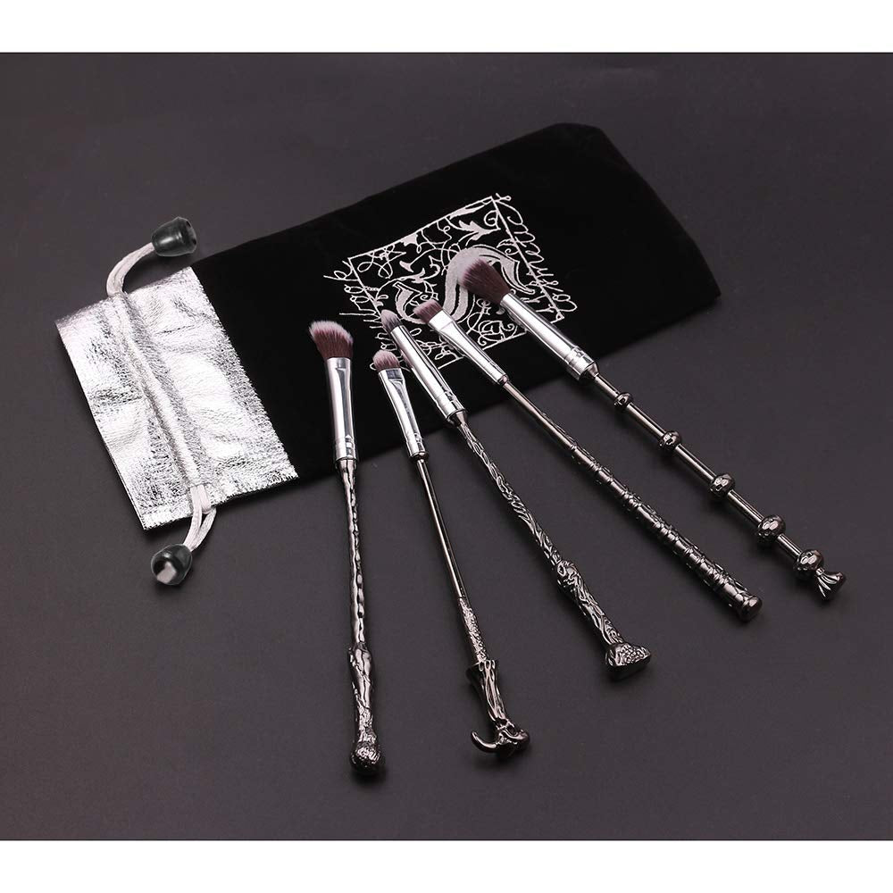 5Pcs Wand Makeup Brushes Set – Foundation, Blush, Concealer & Powder