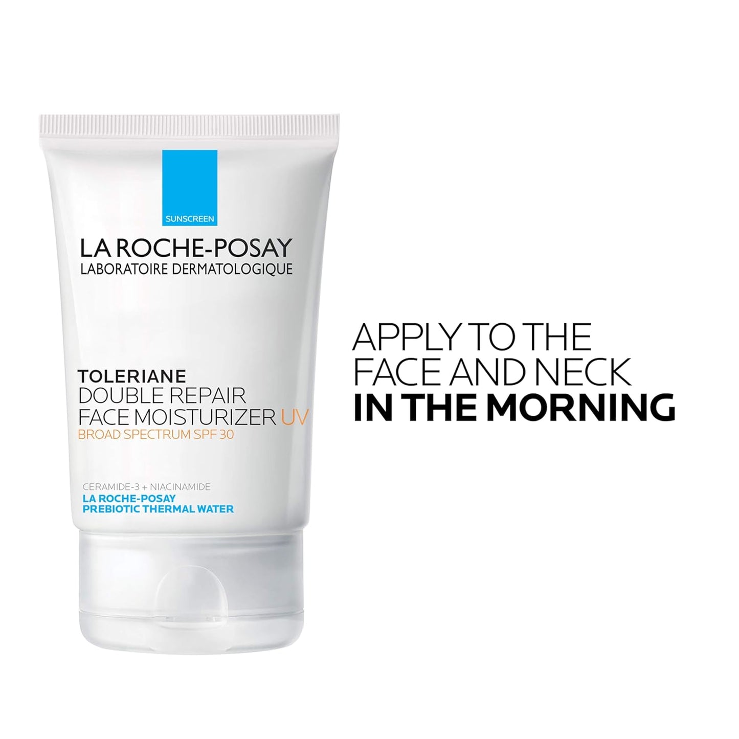 La Roche-Posay Toleriane Double Repair UV SPF Moisturizer for Face, Daily Facial Moisturizer with Sunscreen SPF 30, Niacinamide and Glycerin, Oil Free, Moisturizing Sun Protection